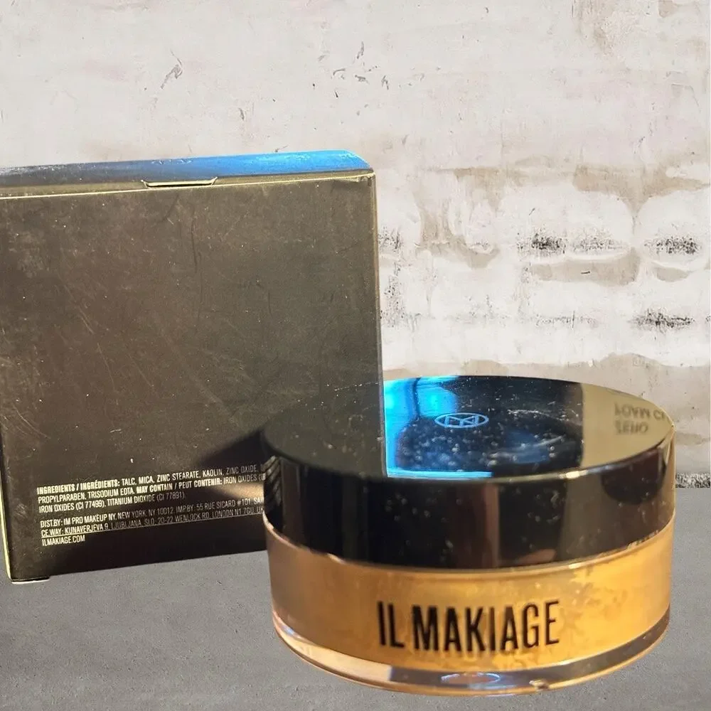 IL Makiage Setting Powder Set & Bake Mattifying Loose Powder Nude Beige NIB